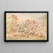 Wheelbarrow containing six children - Elizabeth Countess of Harrington — framed artwork on a wall
