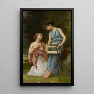La Captive - Elizabeth Jane Gardner Bouguereau — framed artwork on a wall