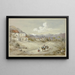 Albenga painting on the coastal road of the Corniche - Elizabeth Murray — framed artwork on a wall