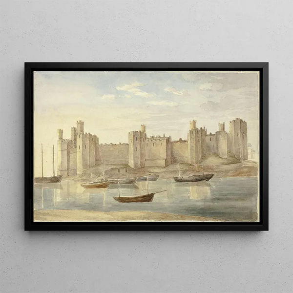 Château de Caernarvon - Elizabeth Murray — framed artwork on a wall