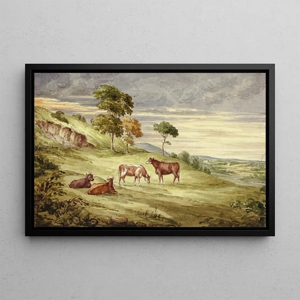 Parc aux cerfs, possibly Kilkenny - Elizabeth Murray — framed artwork on a wall