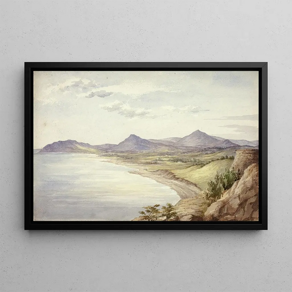 Château Victoria et la vallée de Shanganagh Dún Laoghaire - Elizabeth Murray — framed artwork on a wall