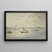View of Inchkeith and the Firth of Forth Islands from Granton - Elizabeth Murray — framed artwork on a wall