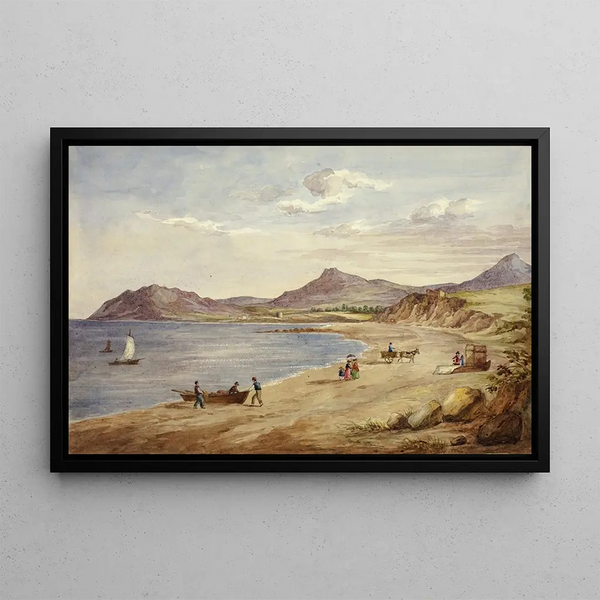 View of the Wicklow Hills - Elizabeth Murray — framed artwork on a wall