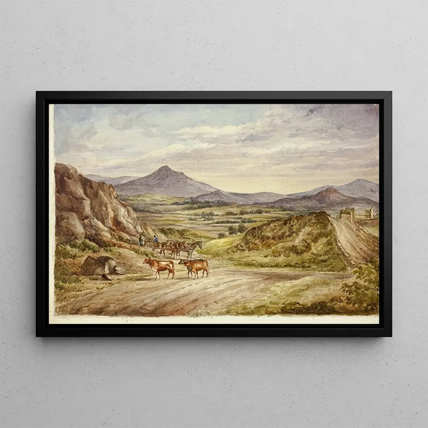 Hills of Wicklow - Elizabeth Murray — framed artwork on a wall