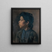Head of Girl - Elizabeth Nourse — framed artwork on a wall