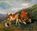 In the Upper Pasture in Switzerland - Elizabeth Nourse — artwork view