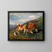 In the Upper Pasture in Switzerland - Elizabeth Nourse — framed artwork on a wall