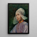 Little girl from Volendam - Elizabeth Nourse — framed artwork on a wall