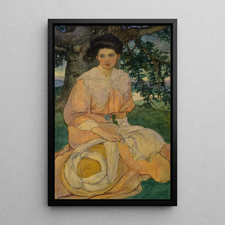Gisle - Elizabeth Shippen Green Elliott — framed artwork on a wall