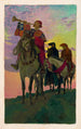 Once again, the herald brought the trumpet to his lips and blew - Elizabeth Shippen Green Elliott — artwork view