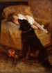 a Sleeping Child with Dog - Elizabeth Strong — artwork view