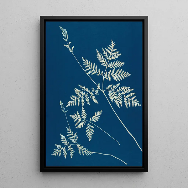 Huntington Long Island Fougères Painting Pl01 - Ella J C Hurd — framed artwork on a wall