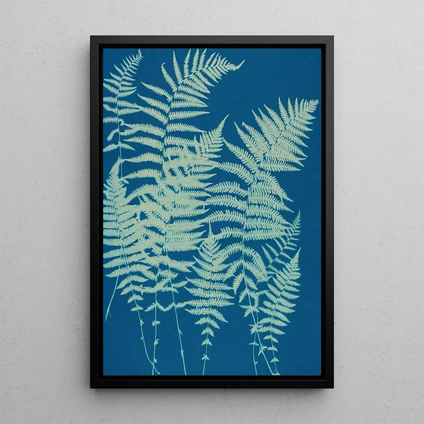 Huntington Long Island Fougères Painting Pl03 - Ella J C Hurd — framed artwork on a wall
