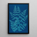 Huntington Long Island Fougères Painting Pl40 - Ella J C Hurd — framed artwork on a wall