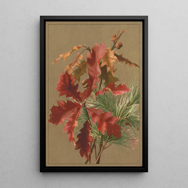 Autumn Leaves No. 1 - Ellen Fisher — framed artwork on a wall