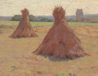 Haycocks in Brittany, France - Elmer Boyd Smith — artwork view