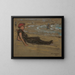 Girl by the Sea - Elmer Livingston Macrae — framed artwork on a wall