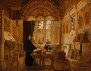 Interior of a monastery in Italy - Elmslie William Dallas — artwork view