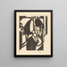 Procession - Else Berg — framed artwork on a wall