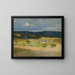Village au soleil - Emanuel Baschny — framed artwork on a wall