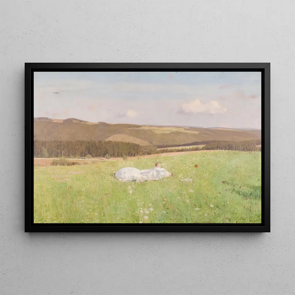 Summer Idylle - Emanuel Baschny — framed artwork on a wall