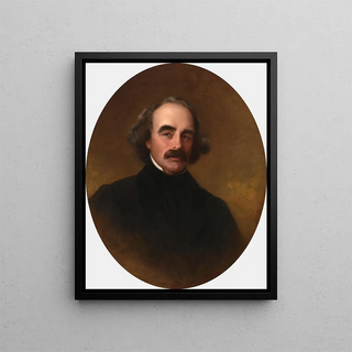 Nathaniel Hawthorne - Emanuel Gottlieb Leutze — framed artwork on a wall