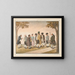 Farmers and bathers on Blumenstein - Emanuel Jenner — framed artwork on a wall