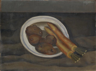 Still life with radishes and potatoes - Emanuel Schättli — artwork view