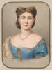 Portrait of a lady in a blue silk dress - Emanuel Thomas Peter — artwork view