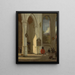 Interior of the Old Church in Delft - Emanuel de Witte — framed artwork on a wall