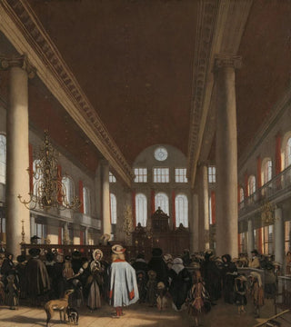 Emanuel de Witte - Interior of the Portuguese Synagogue in Amsterdam.webp