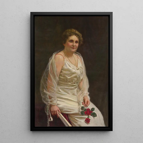 Edith Bolling Galt Wilson - Emil Alexay Olexk — framed artwork on a wall