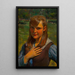 Portrait of a young girl - Emil Alexay Olexk — framed artwork on a wall