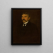Portrait of the artist's father - Emil Alexay Olexk — framed artwork on a wall