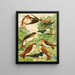 Hirondelles Painting - Emil August Göldi — framed artwork on a wall