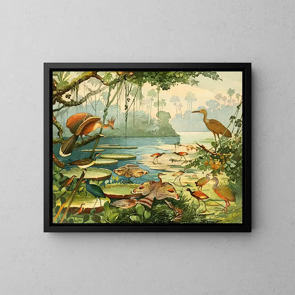 Cigane Pavo by Caro Piaoca Saracura Aan Ipequy - Emil August Göldi — framed artwork on a wall