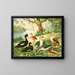 Canards et oies - Emil August Göldi — framed artwork on a wall