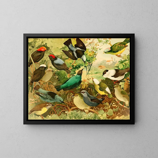 Rendeiras Sahys Uirpurs - Emil August Göldi — framed artwork on a wall