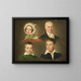 The Father, the Wife, the Son, and the Adopted Son by the artist - Emil Brentsen — framed artwork on a wall