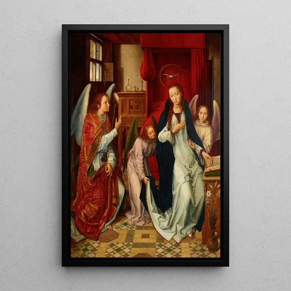 Annunciation - Emil Bublitz — framed artwork on a wall