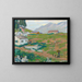 Landscape Painting in Gray - Emil Cardinaux — framed artwork on a wall