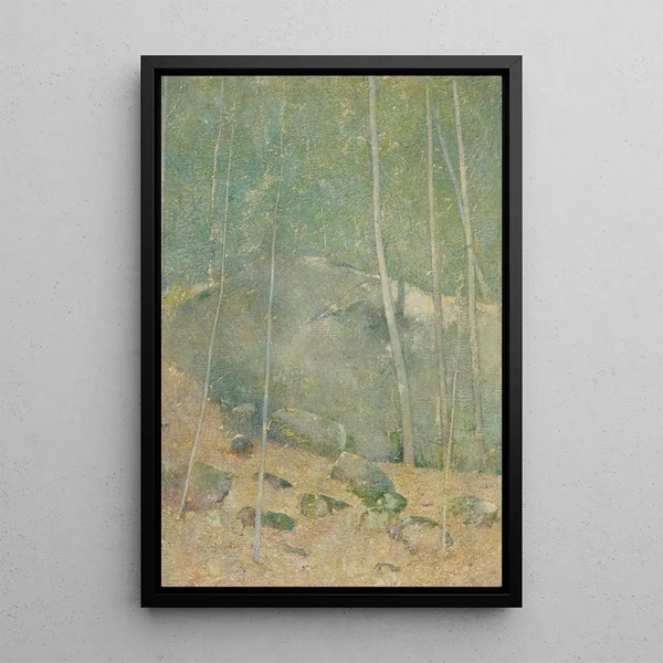 In the Maine Woods - Emil Carlsen — framed artwork on a wall
