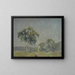 Landscape painting with trees - Emil Carlsen — framed artwork on a wall