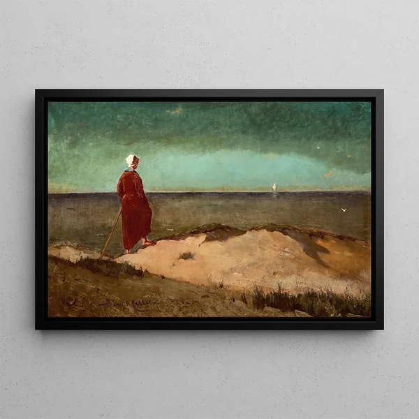 Marine Woman Painting - Emil Carlsen — framed artwork on a wall