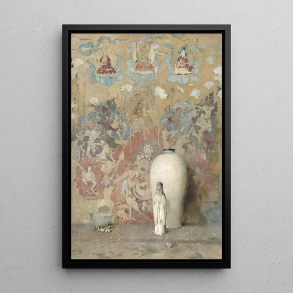 The Painting of Tibet - Emil Carlsen — framed artwork on a wall