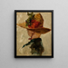 Woman with Hat - Emil Carlsen — framed artwork on a wall