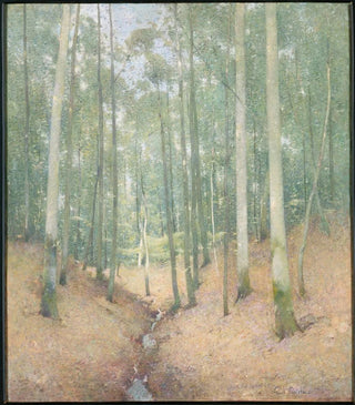 Wooden Interior Painting - Emil Carlsen — artwork view