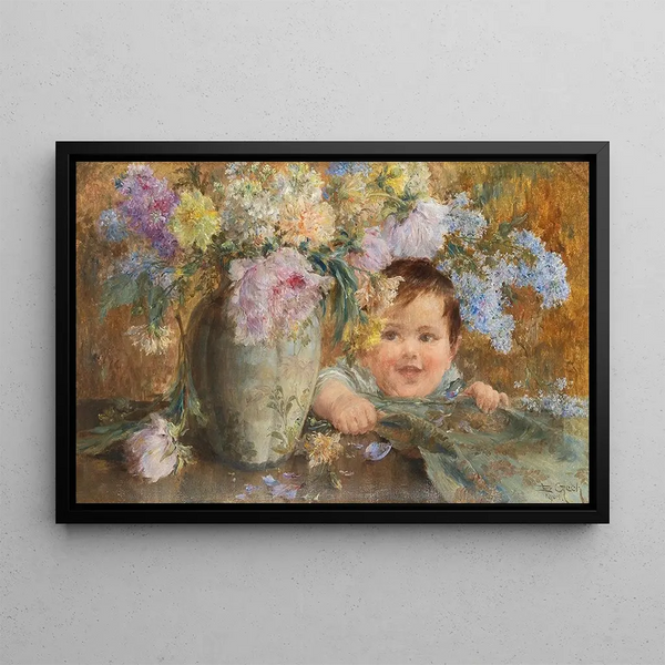 The Little Curious - Emil Czech — framed artwork on a wall