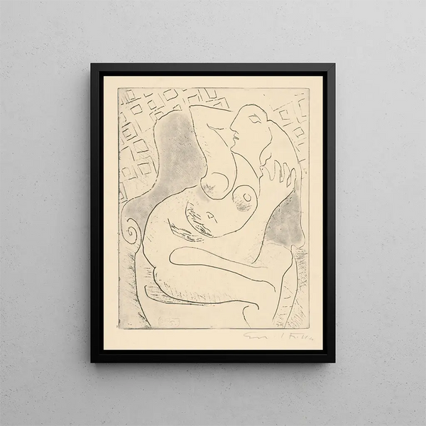 Acte - Emil Filla — framed artwork on a wall